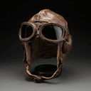 Casque d'aviateur avec lunettes
