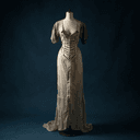 Robe de soirée victorienne à corsage baleiné