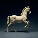 Quadrige de chevaux blancs