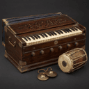 Harmonium and kirtan instruments