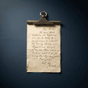 Lettre manuscrite de prison