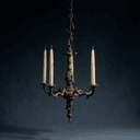 Chandelier à bougies de cire