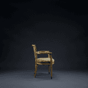Fauteuil de salon en bois doré