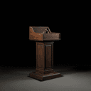 Pupitre de discours politique