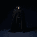 Habit de veuve (guimpe et manteau sombre)