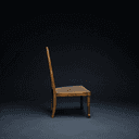 Fauteuil de salon en bois doré