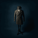 Costume trois pièces et chapeau feutre