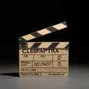 Clap de tournage de Cléopâtre