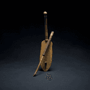 Pupitre à musique et bougie