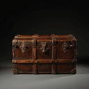 Malle de voyage en cuir