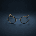 Lunettes rondes à monture d'écaille