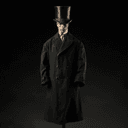 Redingote et chapeau haut-de-forme