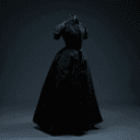 Robe noire à corsage ajusté