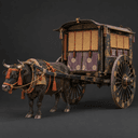 Gissha (牛車) — ox-drawn carriage
