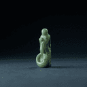 Statuette de jade représentant la lune