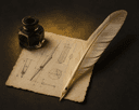 Plume d'oie et encrier