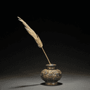 Plume d'oie et encrier