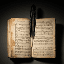 Plume d'oie et encre noire