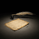 Plume d'oie et encrier