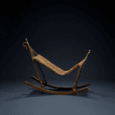 Hamac et rocking-chair en osier