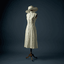 Chapeaux et robes droites des années 1950