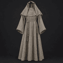Grey wool beguine habit