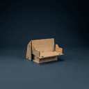 Maquette de Tokyo en contreplaqué