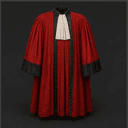 Robe de magistrat (robe rouge de président à mortier)