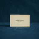 Carte de bibliothèque publique