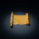 Tablette de cire ou parchemin oraculaire