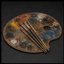 Palette et pinceaux