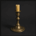 Chandelier et bougie de cire