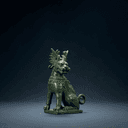 Statue gardienne de qilin