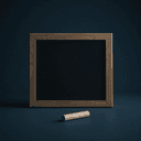 Tableau noir et craie