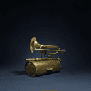 Grosse caisse et instruments de fanfare