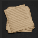 Partition musicale manuscrite