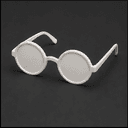 Lunettes rondes à verres blancs