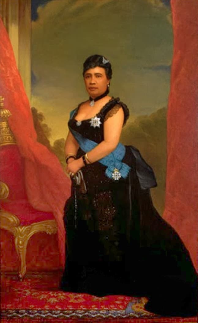 Liliuokalani, painting by William Cogswell, Iolani Palace