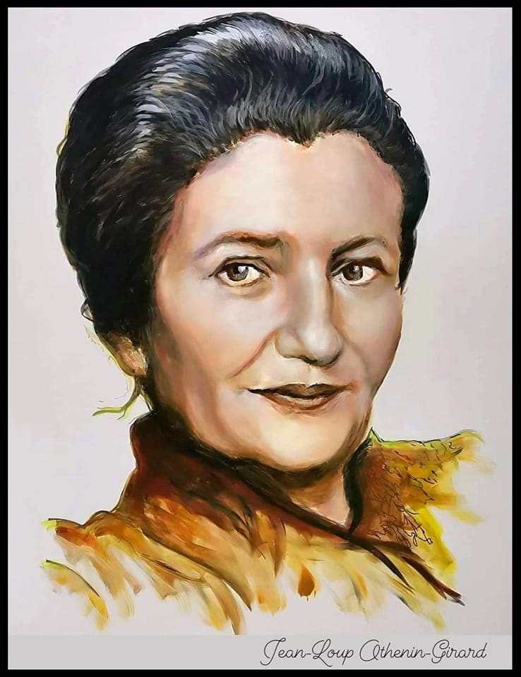Tableau de Simone Veil par Jean-Loup Othenin-Girard
