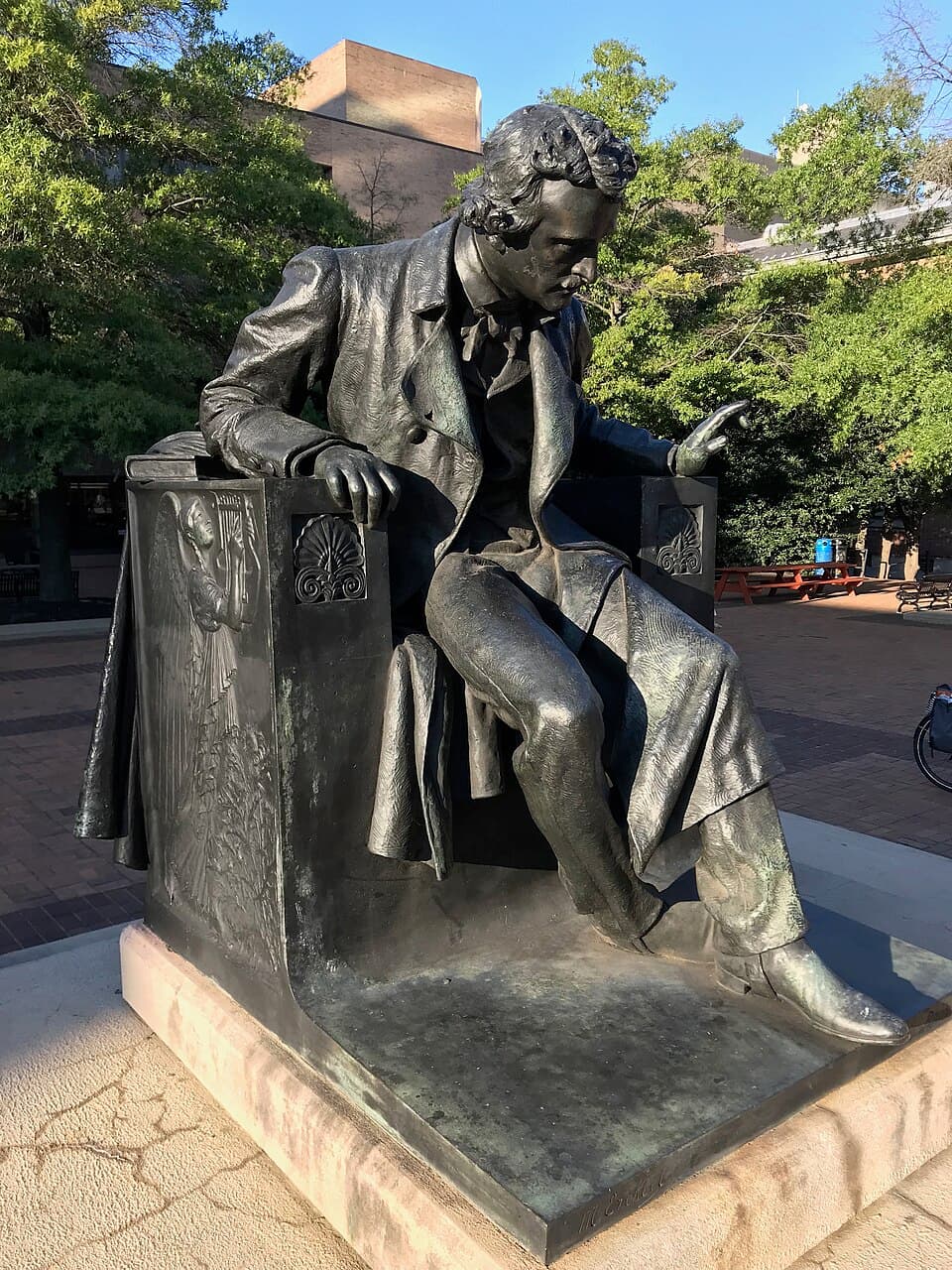 Edgar Allan Poe Statue (1916; Moses Jacob Ezekiel, sculptor), 1415 Maryland Avenue, Baltimore, MD 21201 (36935080013)