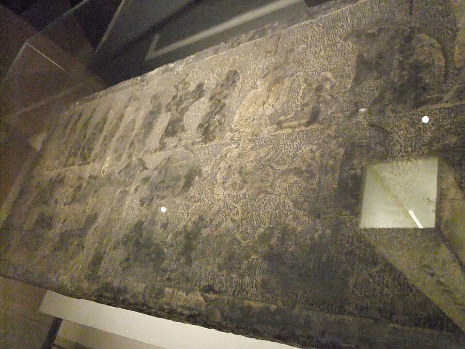 Stone painting - Confucius meeting Laozi, the Han dynasty, Shandong Museum
