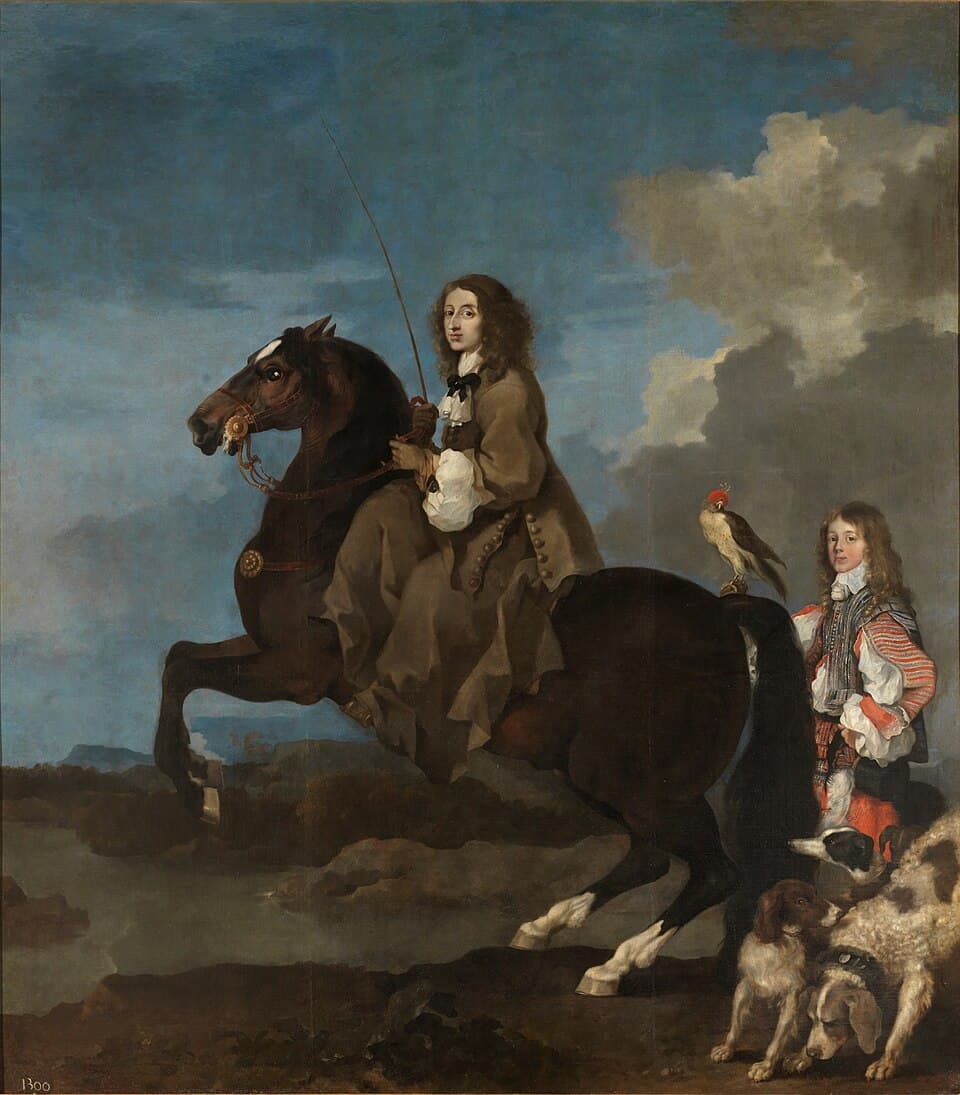Equestrian portrait of Christina, Queen of Sweden (1626-1689)