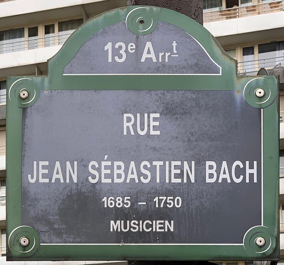 Plaque Rue Jean Sébastien Bach - Paris XIII (FR75) - 2021-06-30 - 1