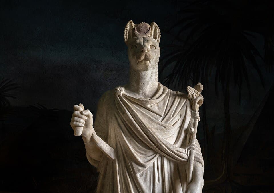Statue of Anubis, Inv. 22840 (Gregorian Egyptian Museum)
