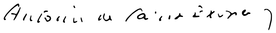 Antoine de Saint-Exupéry signature
