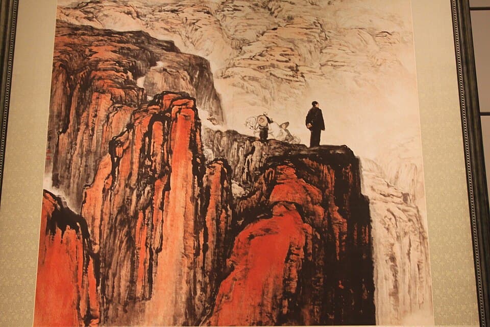 076 Painting of Mao Zedong, Repro