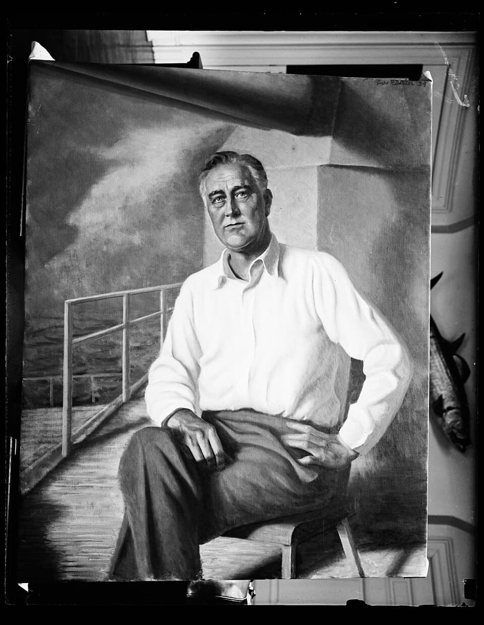 Franklin Delano Roosevelt portrait painting LCCN2016894437